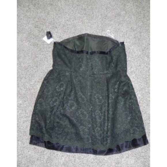 Davids Bridal Dress Size 14 Strapless Tarragon NWT - Picture 3 of 5